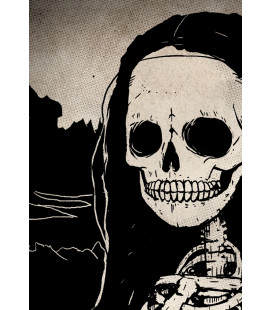 Tee Shirt Skull Mona Lisa, La Joconde Death Style