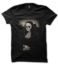 Tee Shirt Skull Mona Lisa, La Joconde Death Style