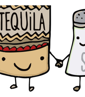 Tee Shirt Best Friends : Tequila, Sel et Citron !