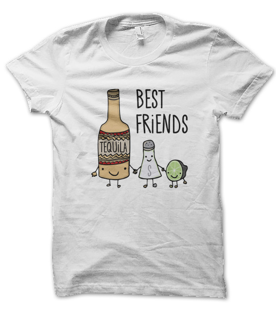 Tee Shirt Best Friends : Tequila, Sel et Citron !