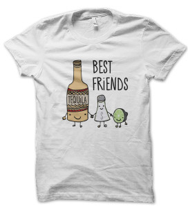 Tee Shirt Best Friends : Tequila, Sel et Citron !