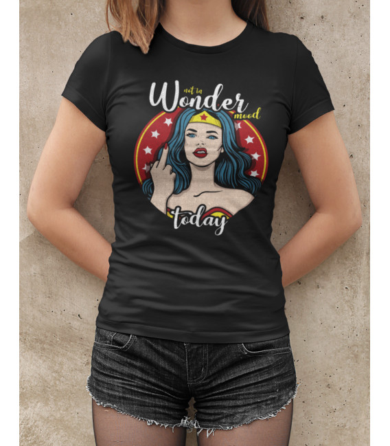 Tee Shirt Femme NOT in a Wonder Mood, Fuck off !