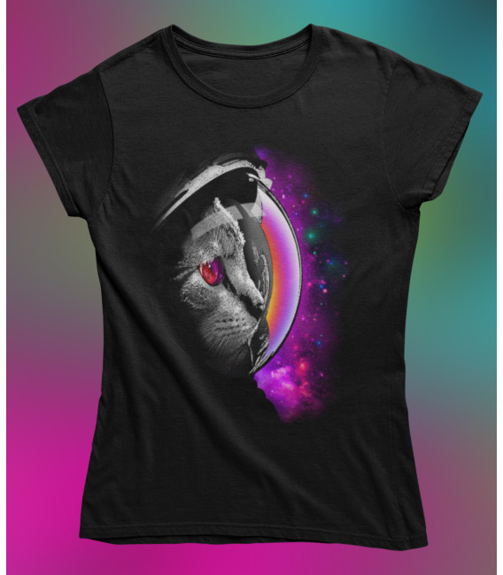 Tee Shirt Cosmos Cat, Space Animals Collection