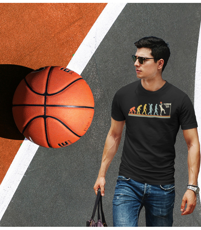 Tee shirt Evolution BasketBall T-shirt pour les Fans de Basketball.