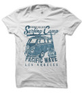 Tee Shirt Vintage Surfing Camp, Pacific Wave Surf Club, Los Angeles