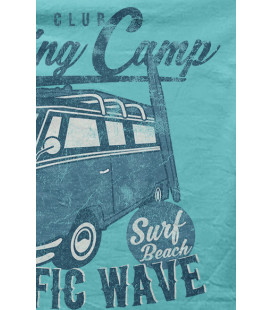 Tee Shirt Vintage Surfing Camp, Pacific Wave Surf Club, Los Angeles