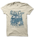 Tee Shirt Vintage Surfing Camp, Pacific Wave Surf Club, Los Angeles