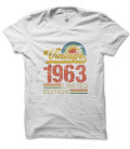 Tee Shirt Vintage Anniversaire Limited Edition Date au Choix