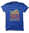 Tee Shirt Vintage Anniversaire Limited Edition Date au Choix