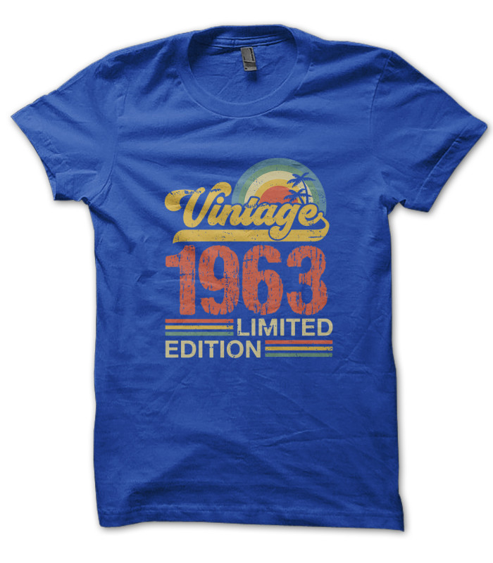 Tshirt Vintage Anniversaire Limited Edition Date au Choix