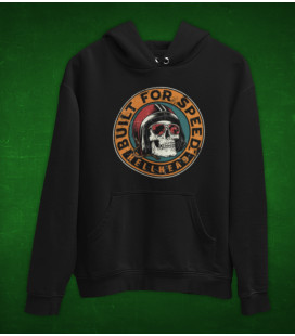 Sweat-Shirt Capuche Built for Speed , HellHead, the Radical Riders Company