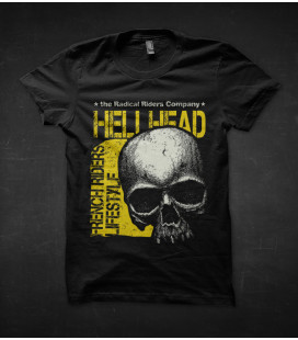 T-Shirt French Riders Lifestyle,  HellHead, the Radical Riders Company