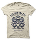 Tee Shirt Vintage Custom Garage, Motorcycle Legend 1980