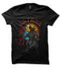 Tee Shirt Vintage Katana, Yin Yang