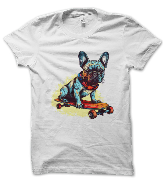 Tee Shirt Skater BullDog Français, French Bull Dog