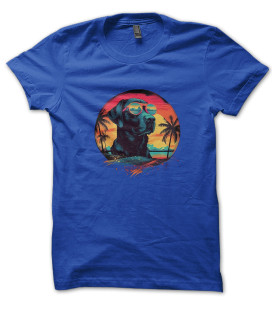 Tee Shirt Labrador Sunset LifeStyle