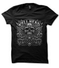 Tee Shirt Skull Biker, the Radical Riders Company by HellHead