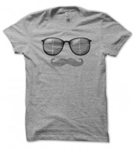 T-shirt Moustache & SunGlasses