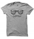 T-shirt Moustache & SunGlasses