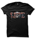 Tee Shirt Love Skull Flower