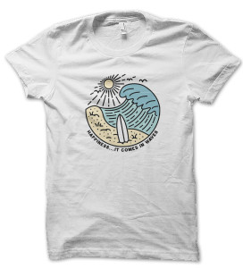 Tee Shirt Happiness it comes in waves