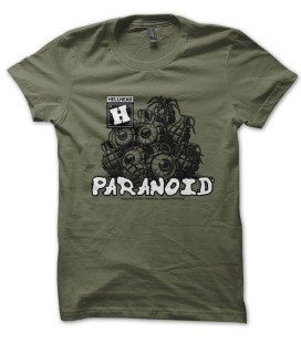 Tee Shirt Paranoid, Spider and Grenade