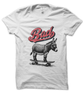 Tee Shirt Bad Donkey Skate Board