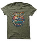 Tee Shirt Hossegor Breaks Landais, French Surfer