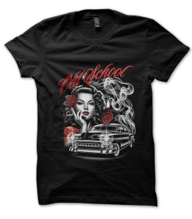 Tee Shirt Old School Classic Car