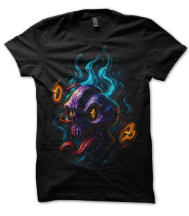Tee Shirt Noir Crazy Monster