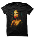 Tee Shirt Mona Lisa la Joconde Sucette Sexy