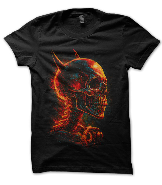 Tee Shirt Devil Skull