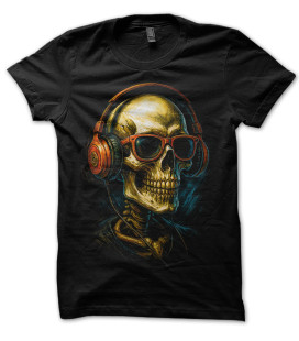 Tee Shirt Skull DeeJay DJ