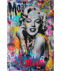 Poster Pop Art Marilyn Graffiti