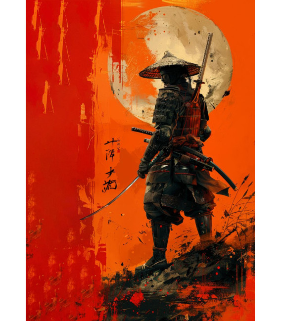 Poster Asia Samouraï Sunset