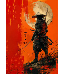 Poster Asia Samouraï Sunset