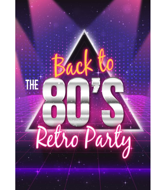 Poster Back to Rétro Party 80s