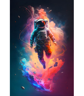 Poster Cosmonaute Boréal