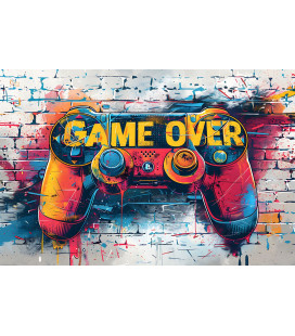 Poster Graffiti Manette Game Over