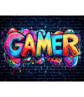 Poster GAMER Graffiti on Wall