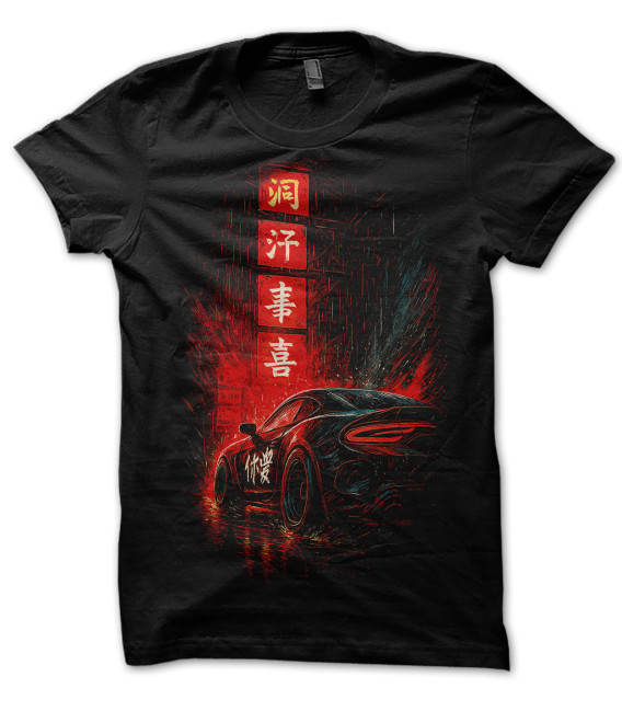 Tee Shirt Tokyo Race Fast Car