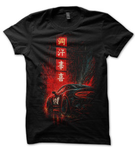 Tee Shirt Tokyo Race Fast Car