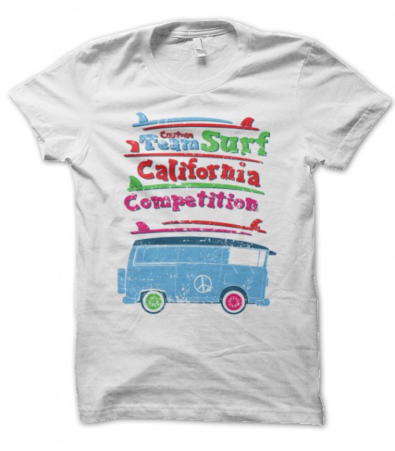 T-shirt Team Surf California Competition