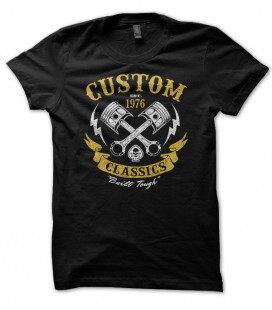 T-shirt Custom Classics, Built tough Motorbike
