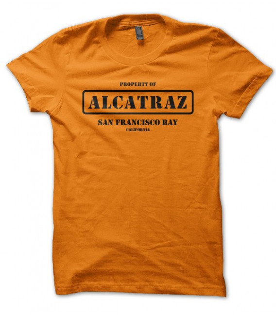 T-shirt Alcatraz, San Franciisco Bay, California