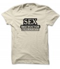 T-shirt Humour Sex Instructor, première leçon gratuite