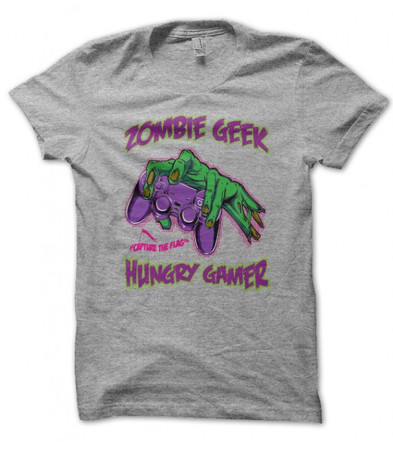 T-shirt Zombie GeeK, Hungry Gamer