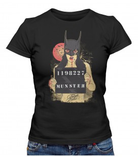 T-shirt Femme Cat Woman fatiguée.. Grunge Style Super Heros