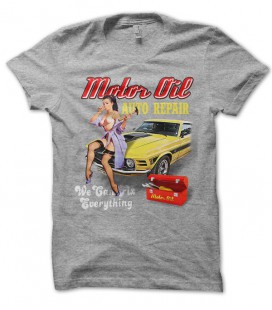 T-shirt Motor Oil Auto Repair Pin UP SexY