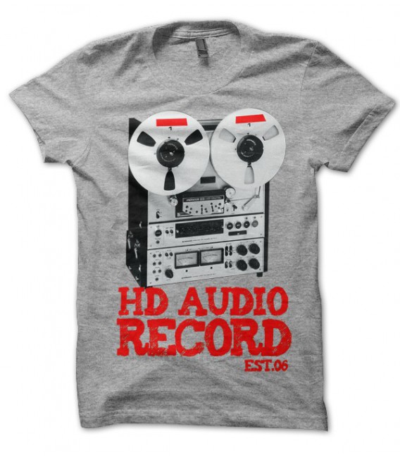 T-shirt HD Audio Records Vintage Style